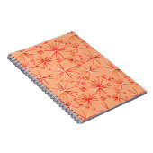 Sputnik-Muster des Mittelzentrums, Korallenschatti Notizblock (Rechte Seite)