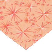 Sputnik-Muster des Mittelzentrums, Korallenschatti Tischdecke (Schrägansicht)