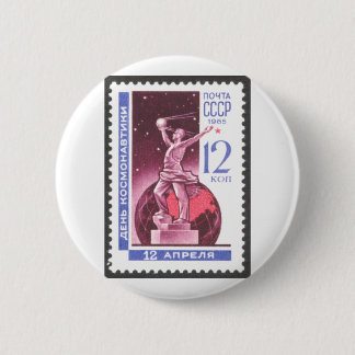 Sputnik-Raumforschung-Monument 1965 Button