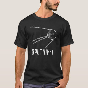 Sputnik Sowjetunion sowjetische Gewerkschaft Propa T-Shirt
