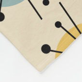 Sputnik Sternexplosion Blume Retro Fleecedecke (Ecke)