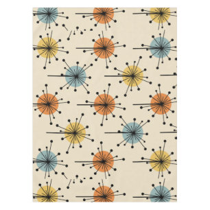 Sputnik Sternexplosion Blume Retro Tischdecke