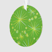 Sputnikmuster aus der Mitte des Jahrhunderts, grün Ornament (Vorderseite)