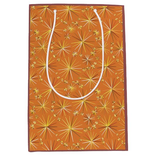 Sputnikmuster aus der Mitte des Jahrhunderts, Terr Mittlere Geschenktüte (Vorderseite)