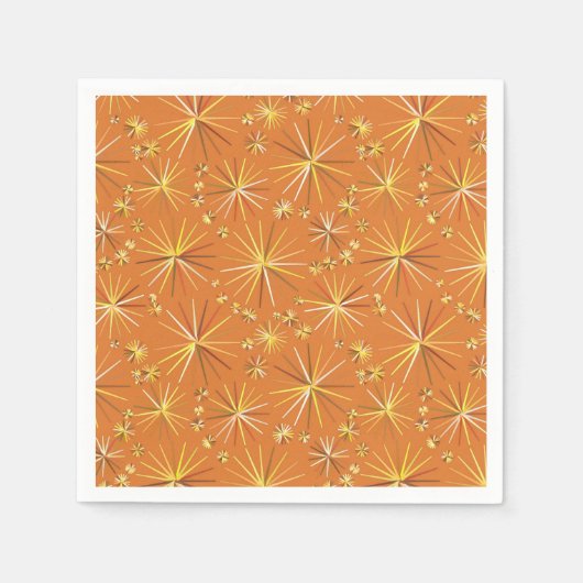 Sputnikmuster aus der Mitte des Jahrhunderts, Terr Serviette (Vorderseite)