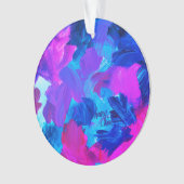 SPWW Electric Vibes Blue and Pink Ornament (Vorderseite)