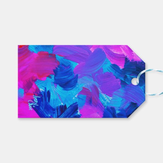 SPWW Electric Vibes Geschenkanhänger (Vorderseite (Horizontal))