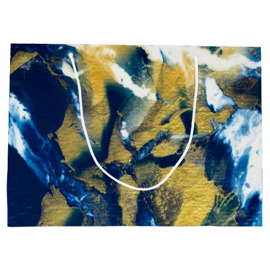 SPWW Gleaming Indigo Große Geschenktüte (Rückseite)