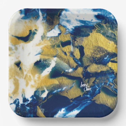 SPWW Gleaming Indigo Paper Plate Pappteller (Vorderseite)