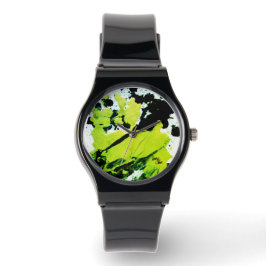 SPWW Keylime n' Slide Green & Black Abstrakt Armbanduhr