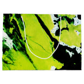 SPWW Keylime n' Slide Green & Black Abstrakt Große Geschenktüte (Rückseite)