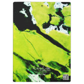 SPWW Keylime n' Slide Green & Black Abstrakt Klemmbrett (Rückseite)