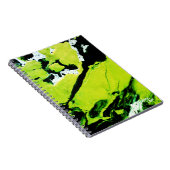 SPWW Keylime n' Slide Green & Black Abstrakt Notizblock (Rechte Seite)