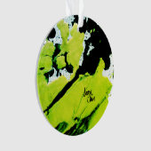 SPWW Keylime n' Slide Green & Black Abstrakt Ornament (Vorderseite)