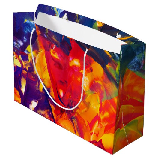 SPWW Psychedelic Spiral Große Geschenktüte (Rückseite Schrägansicht)