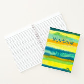 SPWW Tangoed Tiers Aquamarin Green & Orange Spiral Notizblock (Innenseite)