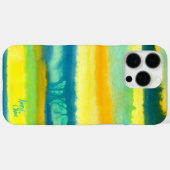 SPWW Tangoed Tiers Aquamarin grün & orange Case-Mate iPhone Hülle (Rückseite (Horizontal))