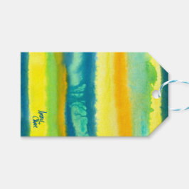 SPWW Tangoed Tiers Aquamarin grün & orange Geschenkanhänger