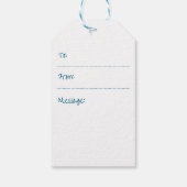 SPWW Tangoed Tiers Aquamarin grün & orange Geschenkanhänger (Rückseite)