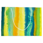 SPWW Tangoed Tiers Aquamarin grün & orange Große Geschenktüte (Rückseite)