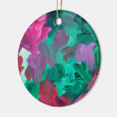 SPWW Touch von Juwel Tones Green und Pink Keramik Ornament (Links)