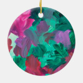 SPWW Touch von Juwel Tones Green und Pink Keramik Ornament (Hinten)