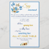Spy Bridal Wedding Game Flyer (Vorne)