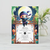 Spy Children Ninja Geburtstag Einladung (Stehend Vorderseite)