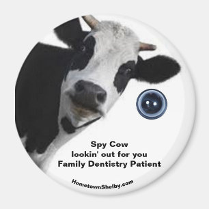 Spy Cow sucht nach einem Patient für Familienzahnä Magnet