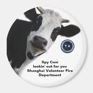 Spy Cow sucht nach einem SVFD lustigen Magneten Magnet