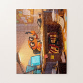 Spy Crab Coordinating Mission Work At Desk Puzzle (Vertikal)