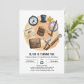 Spy Enchanted Detective Birthday Einladung (Stehend Vorderseite)