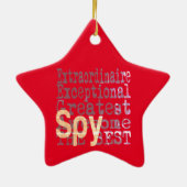 Spy Extraordinaire Keramik Ornament (Hinten)