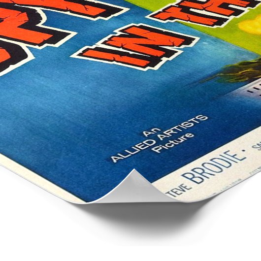 Spy in Sky Poster (Ecke)