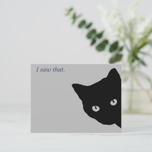 Spy Kitty Postkarte (Stehend Vorderseite)