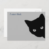 Spy Kitty Postkarte (Vorne/Hinten)