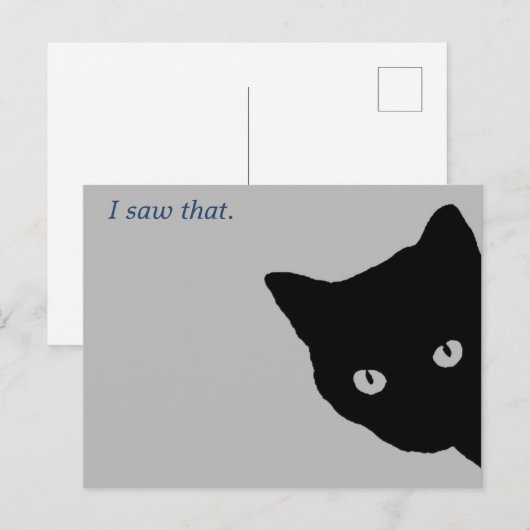 Spy Kitty Postkarte (Vorne/Hinten)