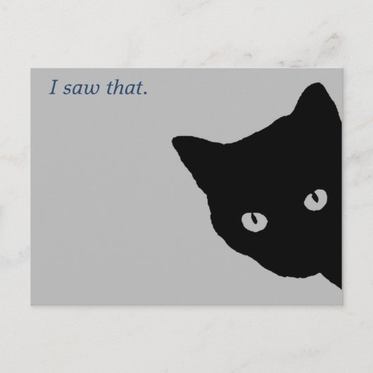 Spy Kitty Postkarte (Vorderseite)