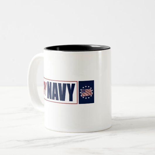 SPY NAVY ZWEIFARBIGE TASSE (Vorderseite Links)