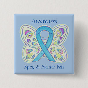 Spy/Neuter Pets Butterfly Butterfly Button
