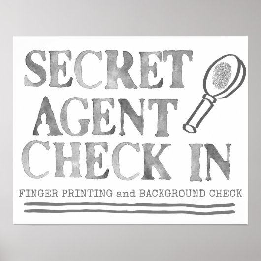 Spy Party Begrüßungszeichen Poster (Vorne)