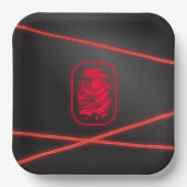 Spy-Party-Laser-Teller Pappteller (Vorderseite)