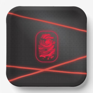 Spy-Party-Laser-Teller Pappteller