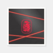 Spy-Party-Laser-Teller Serviette (Vorderseite)