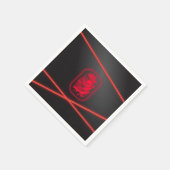 Spy-Party-Laser-Teller Serviette (Ecke)