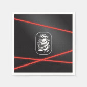 Spy-Party-Laser-Teller Serviette (Vorderseite)