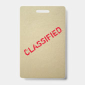 Spy Party Secret Agent Einladung Abzeichen Ausweis (Rückseite)