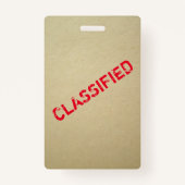 Spy Party Secret Agent Einladung Abzeichen Ausweis (Rückseite)