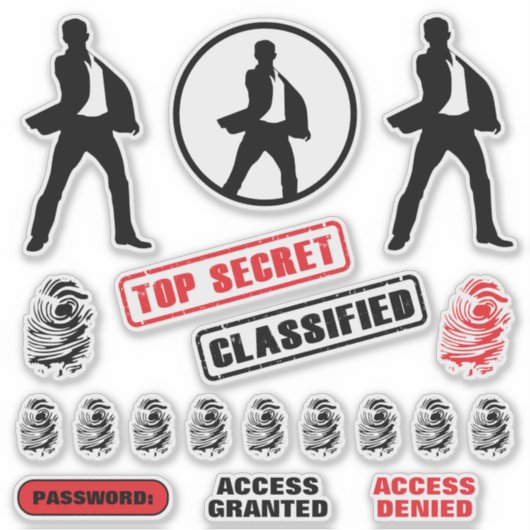Spy Party Stickers Aufkleber (Vorderseite)