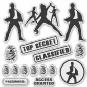 Spy Party Stickers Aufkleber (Vorderseite)